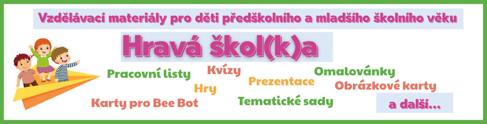 HRAVÁ ŠKOL(K)A - profilový banner