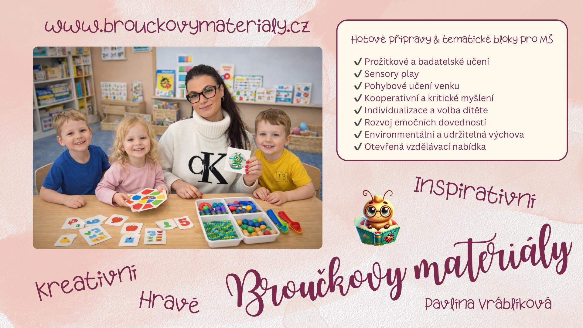 Broučkovy materiály - profilový banner