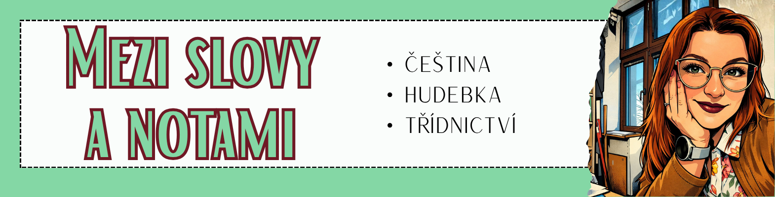Mezi slovy a notami - profilový banner