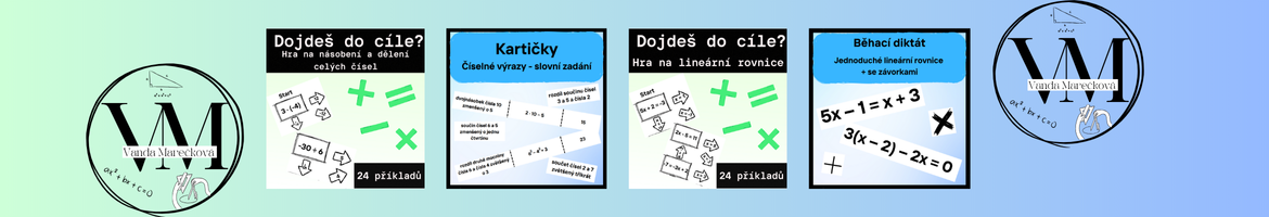 Vanda Marečková - Učitelka matematiky - profilový banner