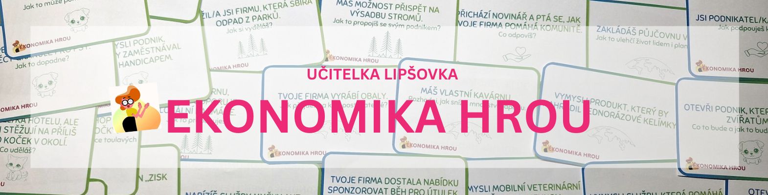 Učitelka Lipšovka | EKONOMIKA HROU - profilový banner
