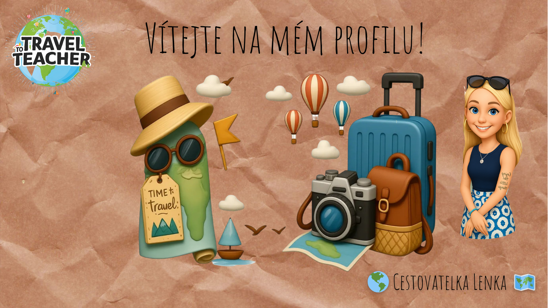 Cestovatelka Lenka - profilový banner