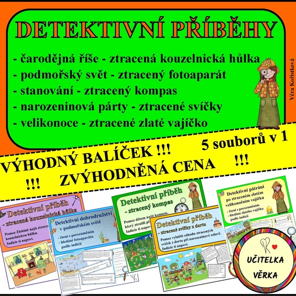 Detektivní příběhy - 5 v 1 - výhodný balíček 5 souborů 1