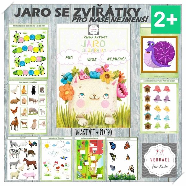KNIHA AKTIVIT JARO SE ZVÍŘÁTKY 1