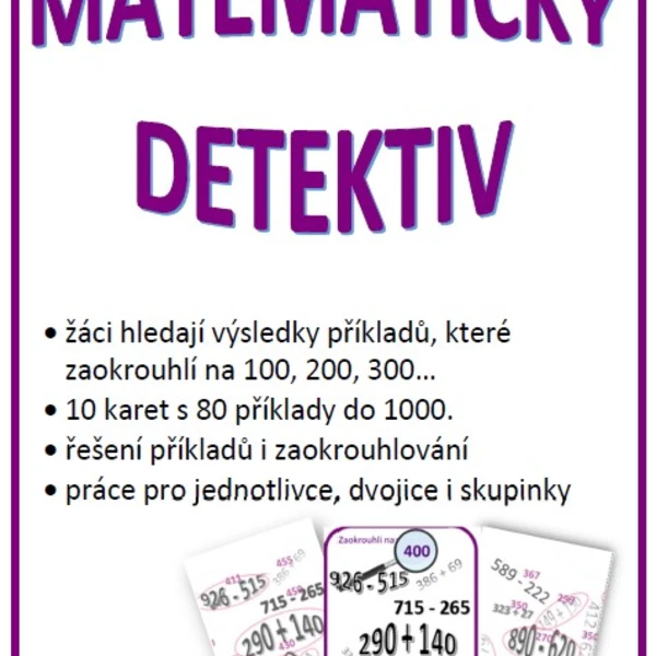 Matematický detektiv - zaoklrouhlování 1