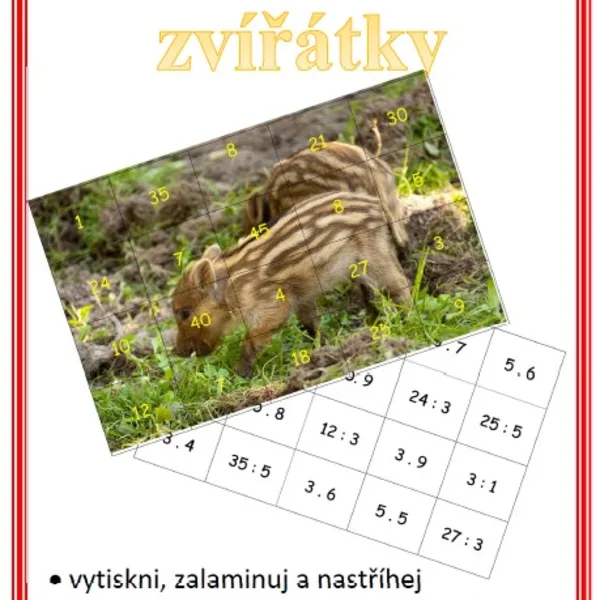Násobilka se zvířátky 1. 1