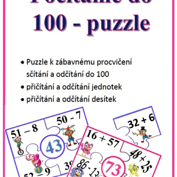 Počítáme do 100 puzzle 1