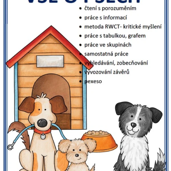 Vše o psech práce pro skupiny 1