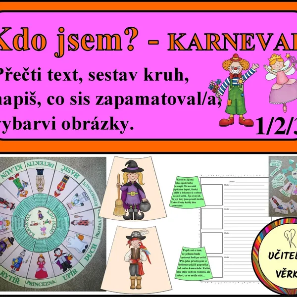 KDO JSEM? - karnevalové masky 1