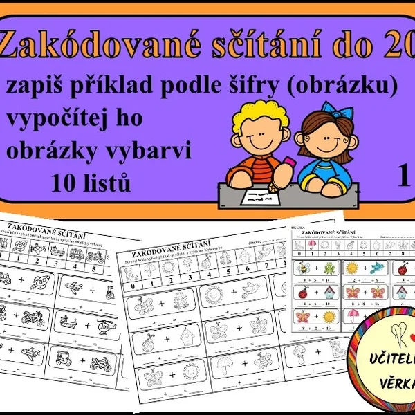Zakódované sčítání do 20 1