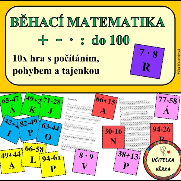 BĚHACÍ MATEMATIKA - počítání do 100 1