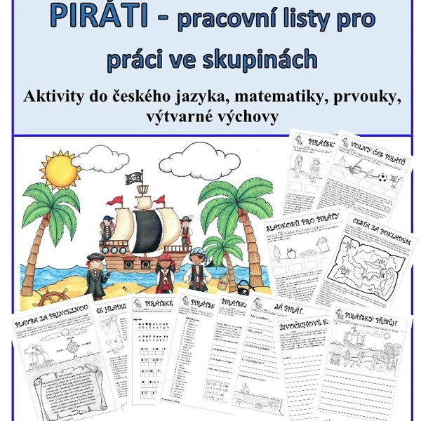 Piráti - čtení s porozuměním - ve škole i na doma 1