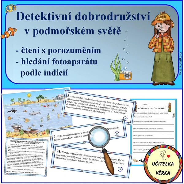 Detektivní příběh - podmořský svět - ztracený fotoaparát 1