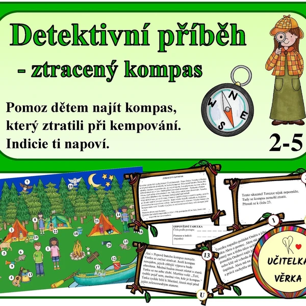 Detektivní příběh - stanování - ztracený kompas 1