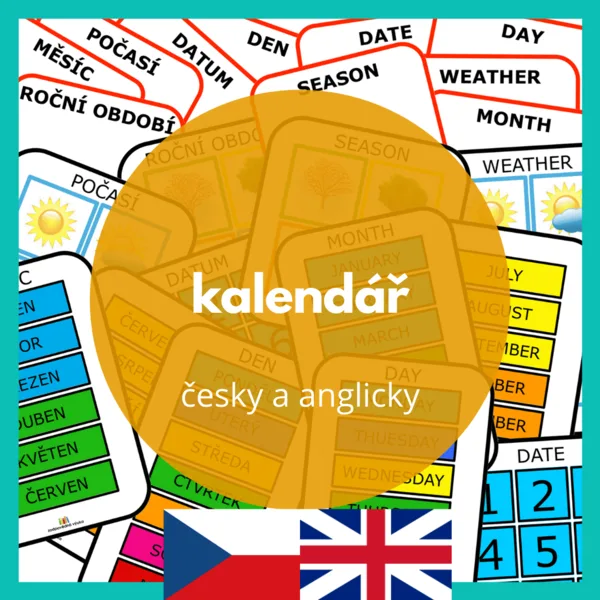 kalendář česky + anglicky 1