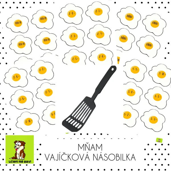 Zábavná hra - MŇAM VAJÍČKOVÁ NÁSOBILKA 1