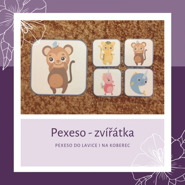 Pexeso - zvířátka 1