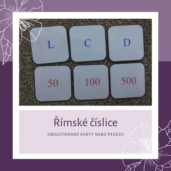 Římské číslice - procvičování 1