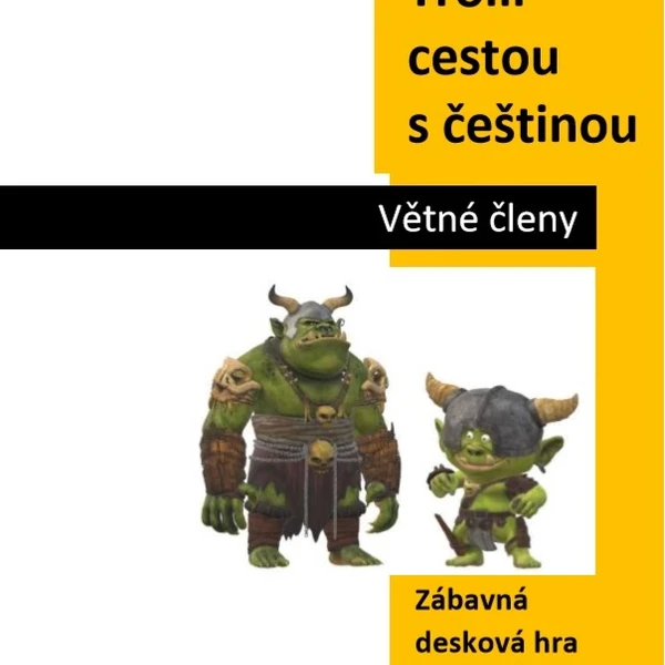 Desková hra Trollí cestou s češtinou - větné členy 1