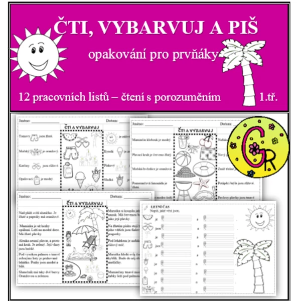 Čti a vybarvuj 1