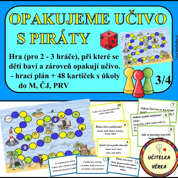 OPAKUJEME UČIVO S PIRÁTY - HRA 1