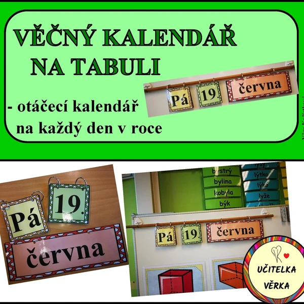 Věčný kalendář na tabuli 1