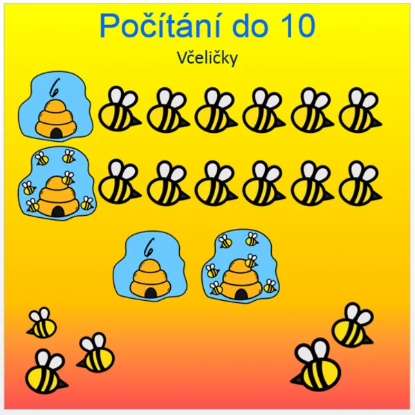 Počítaní do 10 Včeličky 1