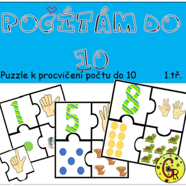 Počítám do 10 puzzle 1