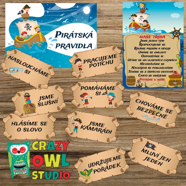 Pirátská PRAVIDLA TŘÍDY 1