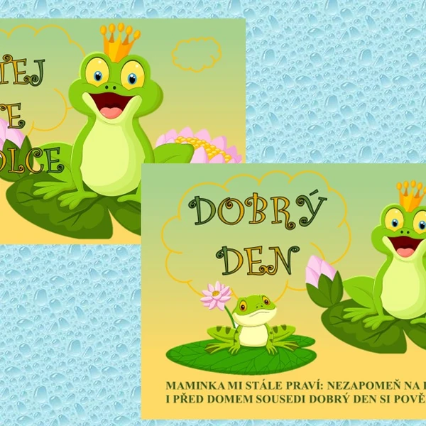 ŽABKY/ VÝZDOBA TŘÍDY 1