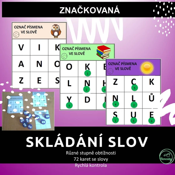 Značkovaná SKLÁDÁNÍ SLOV 1