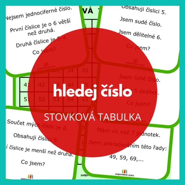 stovková tabulka - hledej číslo 1