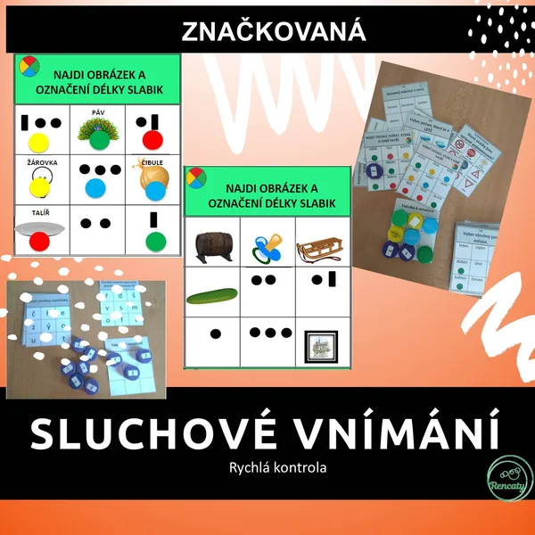 Značkovaná SLUCHOVÉ VNÍMÁNÍ 1