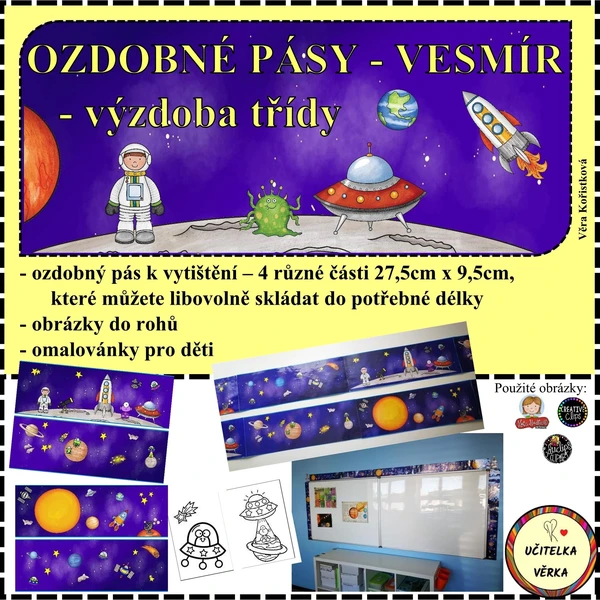 OZDOBNÝ PÁS - VESMÍR 1
