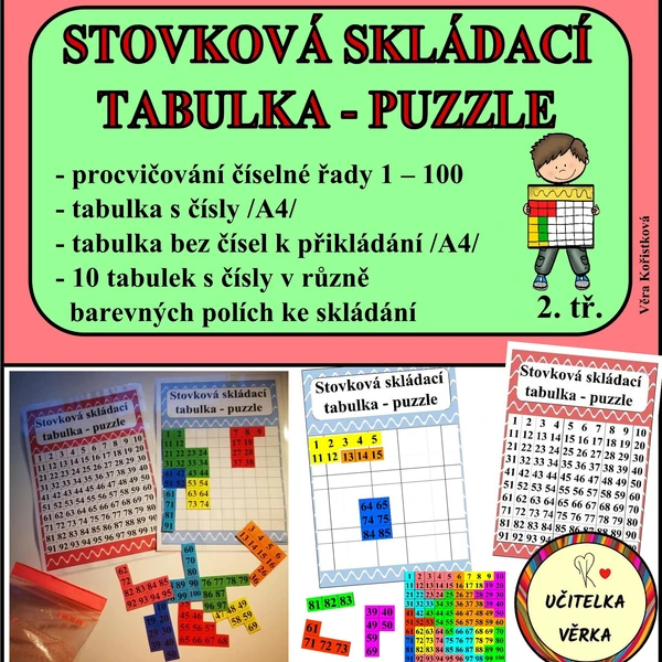 STOVKOVÁ SKLÁDACÍ TABULKA - PUZZLE 1