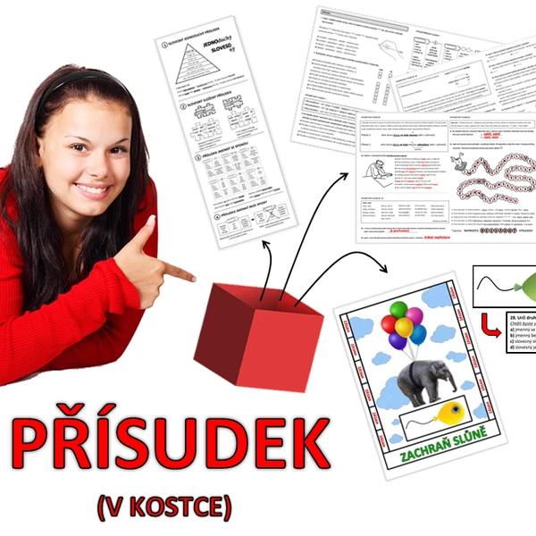 Přísudek (v kostce) - pracovní listy s řešením, didaktická hra 1