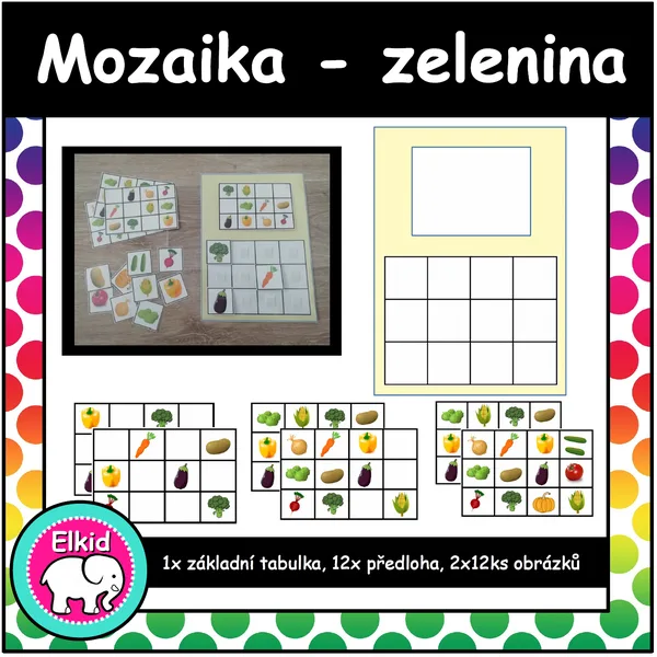 Mozaika - zelenina 1