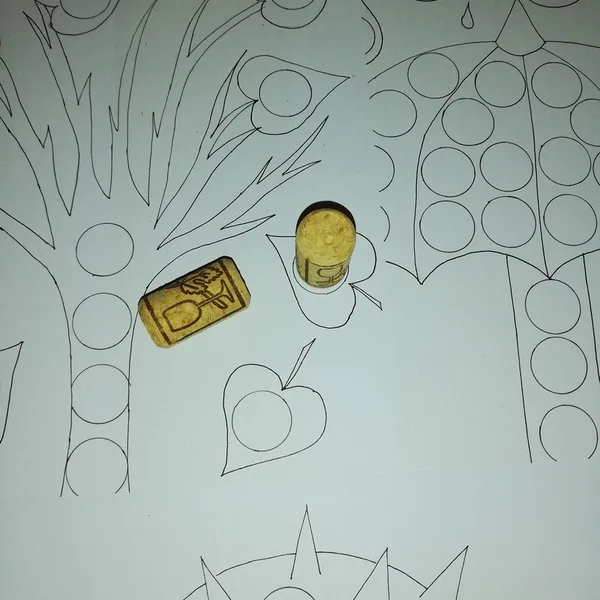 Podzimní puntíkovánky/omalovánky/prstové malování 1