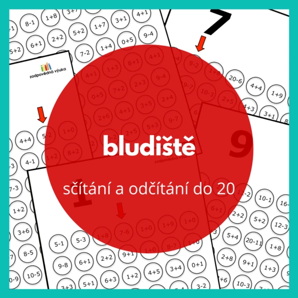 bludiště - sčítání a odčítání do 20 1