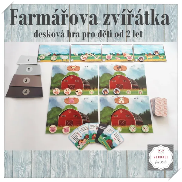 FARMÁŘOVA ZVÍŘÁTKA - desková kooperační hra 1
