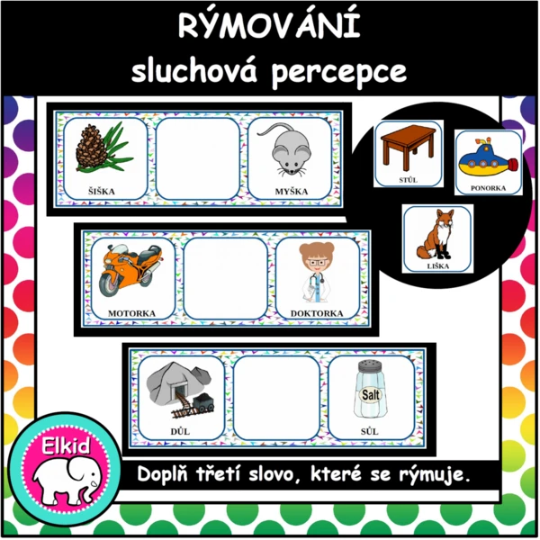 Rýmování - sluchová percepce 1