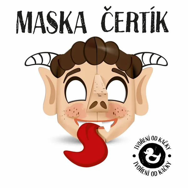 Maska ČERTÍKA BERTÍKA 3D 1