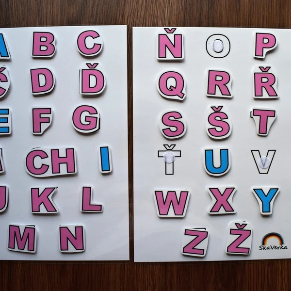 ABECEDA velká tiskací - MONTESSORI VERZE 1
