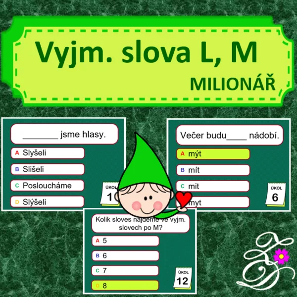 Vyjmenovaná slov L, M (milionář) 1