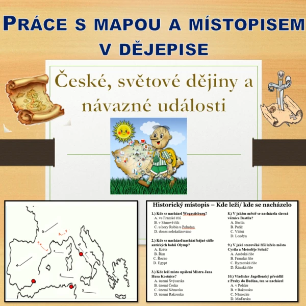 Práce s dějepisnou mapou a historickým místopisem 1