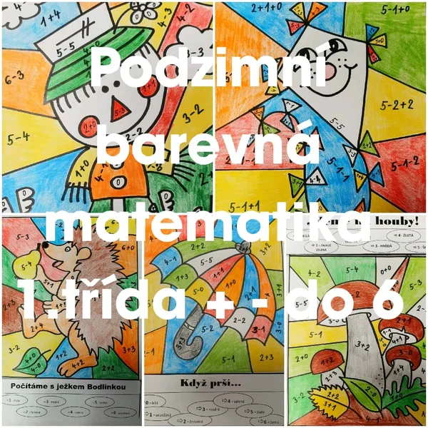 Podzimní barevná matematika pro 1. třídu 1