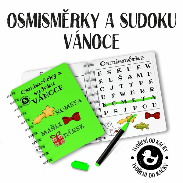 Osmisměrky a sudoku VÁNOCE 1