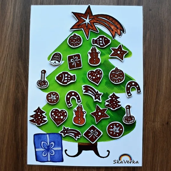 Vánoce - ADVENTNÍ KALENDÁŘ /perníčky 1