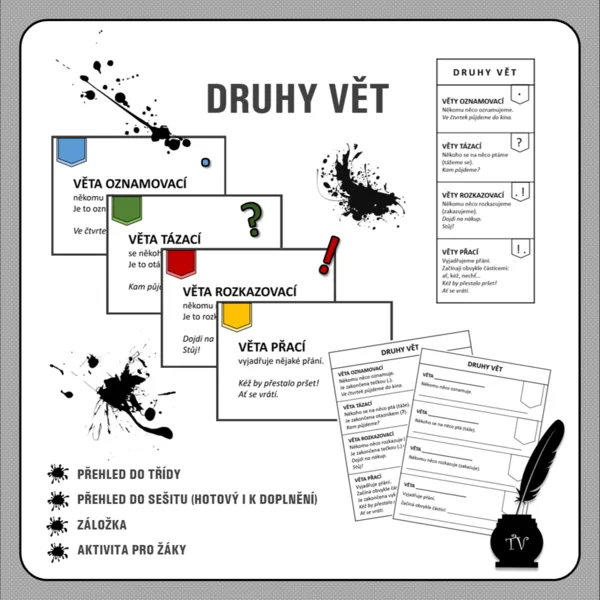 Druhy vět - přehled 1