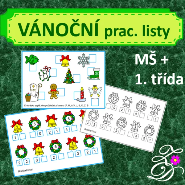 Vánoční pracovní listy MŠ + 1.tř. 1